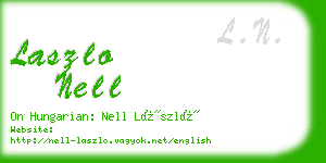 laszlo nell business card